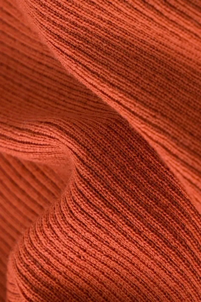 100 Merino Wool Seamless Mock Neck Sweater