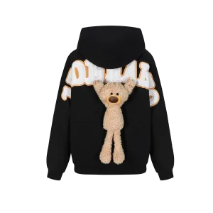 13DE MARZO Bear Big Logo Patch Hoodie