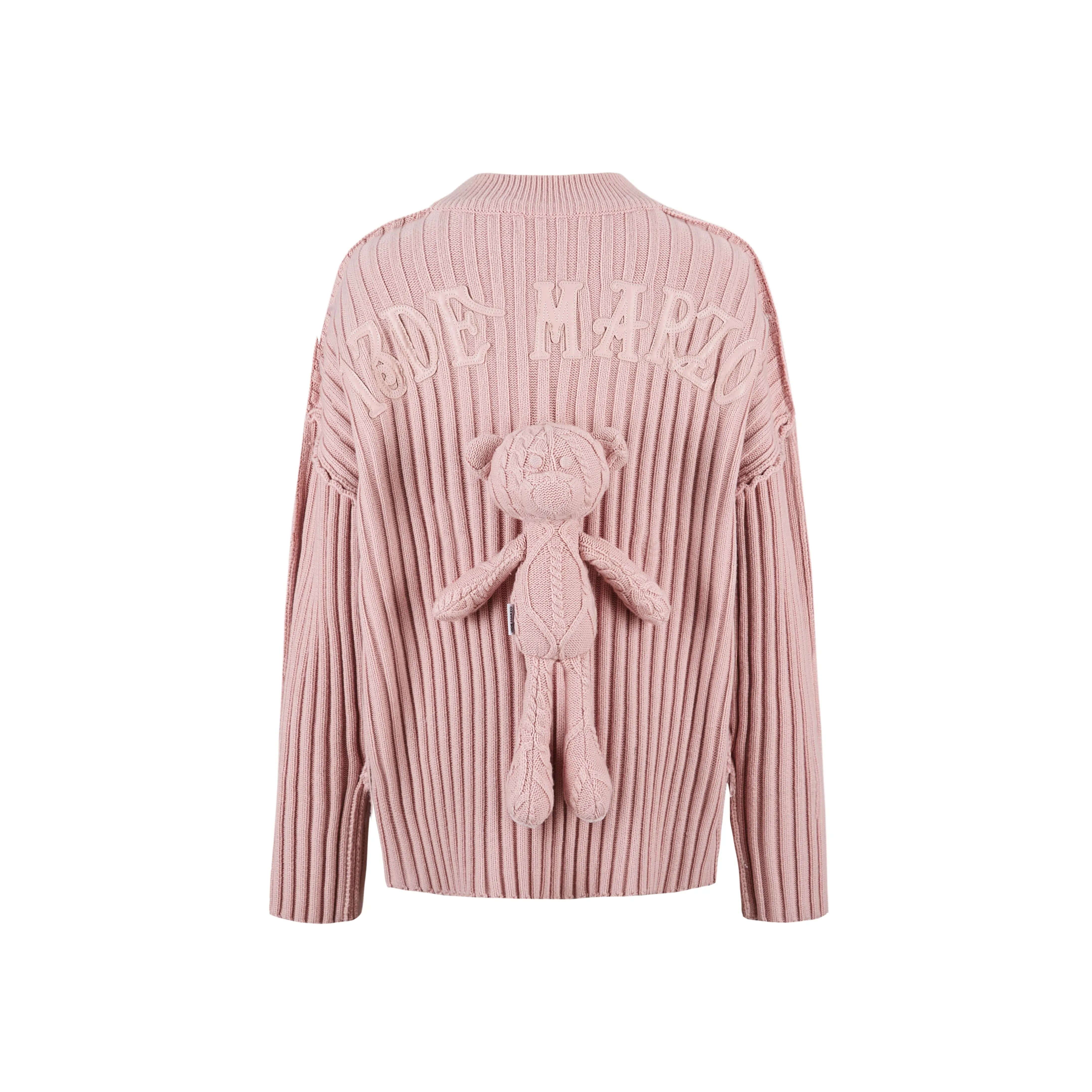 13DE MARZO Bear Embossment Sweater