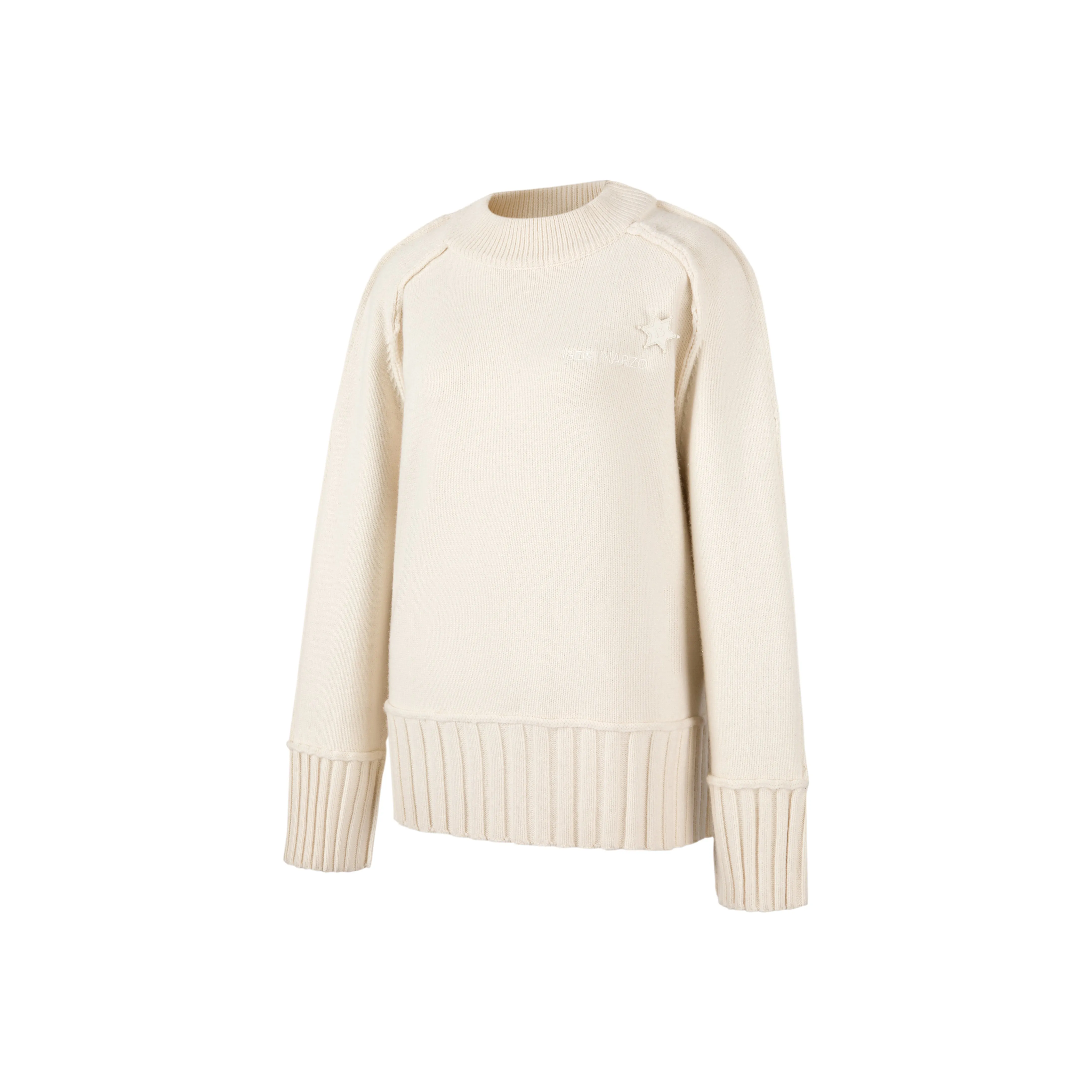 13DE MARZO Bear Embossment Sweater