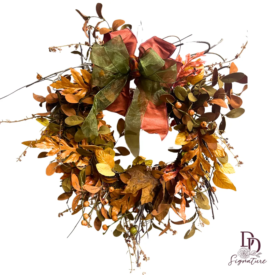 23” "Whispers of Fall" Signature Fall Wreath