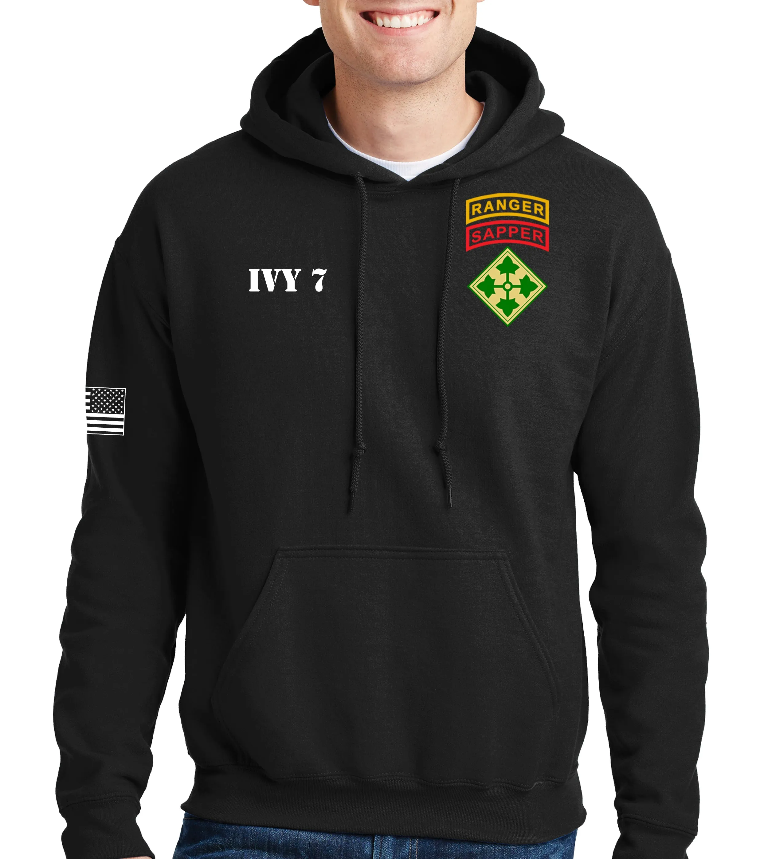 4 ID Unisex Hoodie Sweatshirt. This shirt is NOT approved for PT