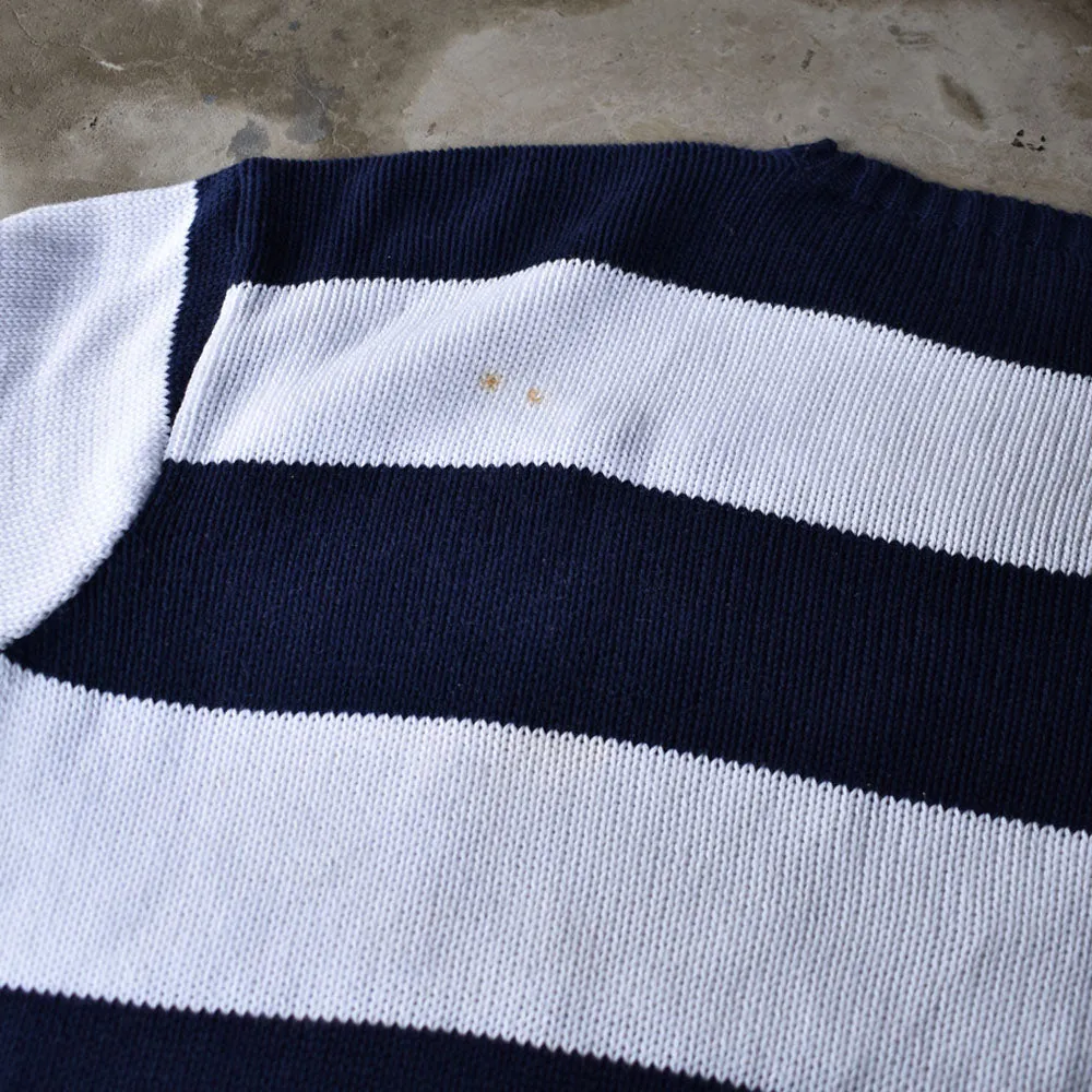 90's　Polo Ralph Lauren/ポロ ラルフローレン ボーダーニット コットンセーター　230224