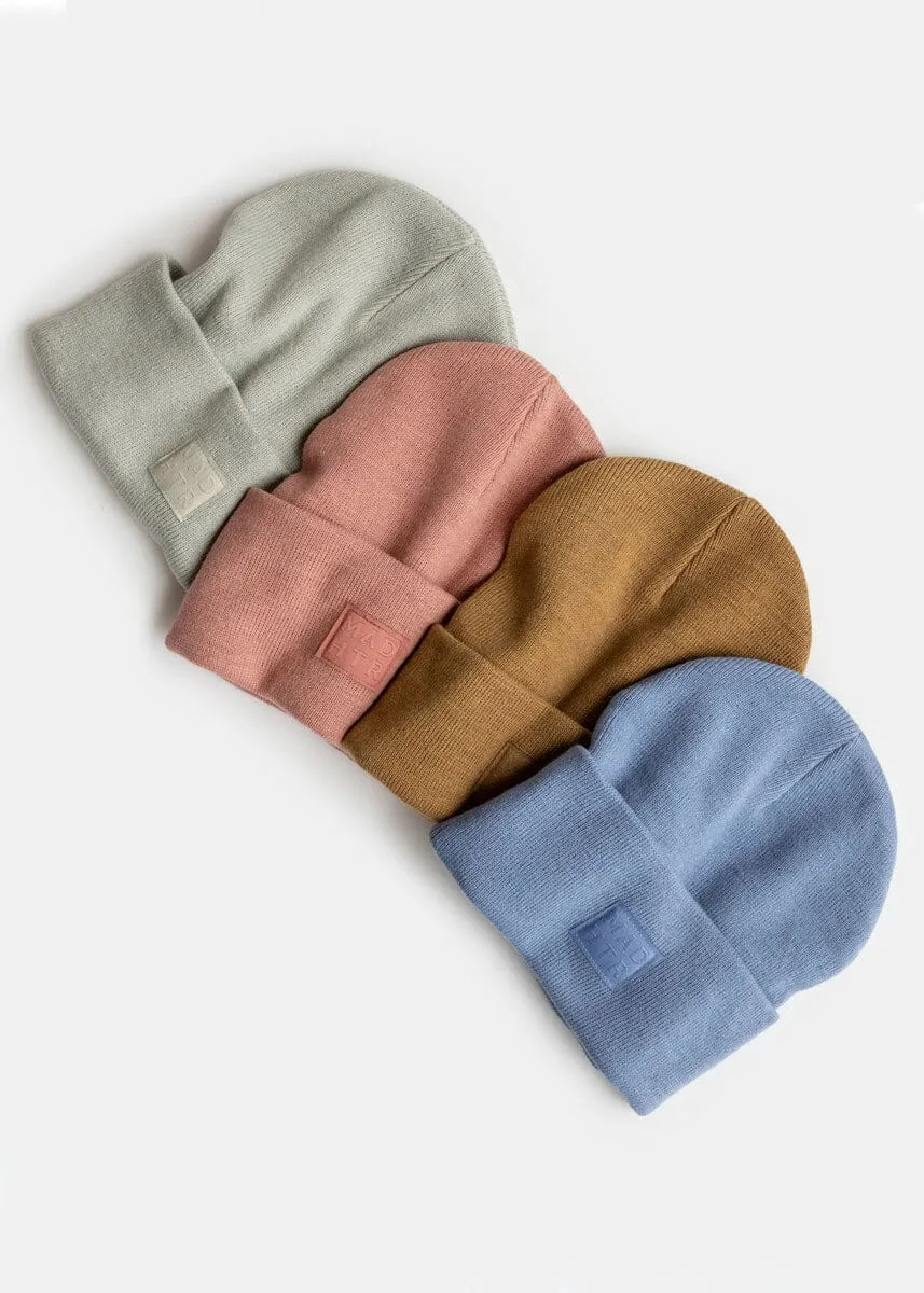 Adult Mad Hatter Knit Cuff Beanie - Fog