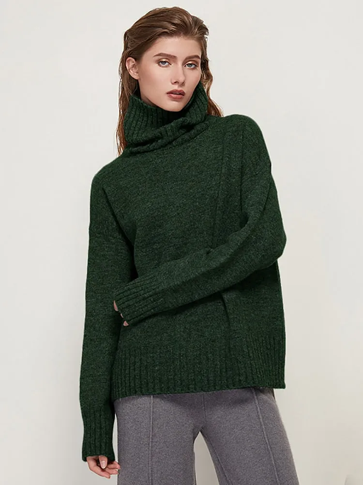 Aerie Casual Turtleneck Wool Sweaters - 22 Colors