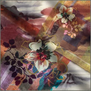 Aker Averi Floral Turkish Silk Scarf No. 51
