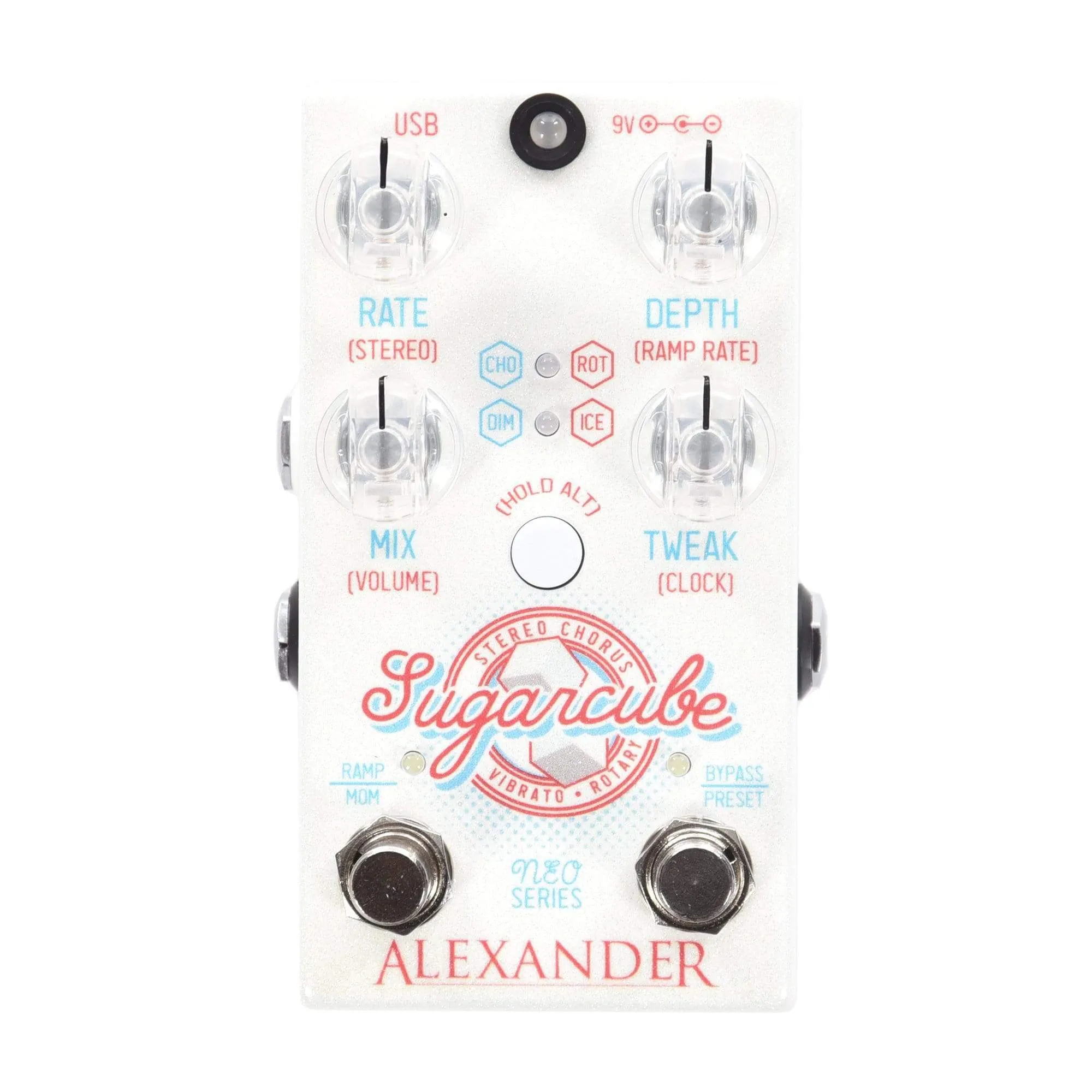 Alexander Sugarcube Stereo Chorus, Vibrato, Rotary Pedal