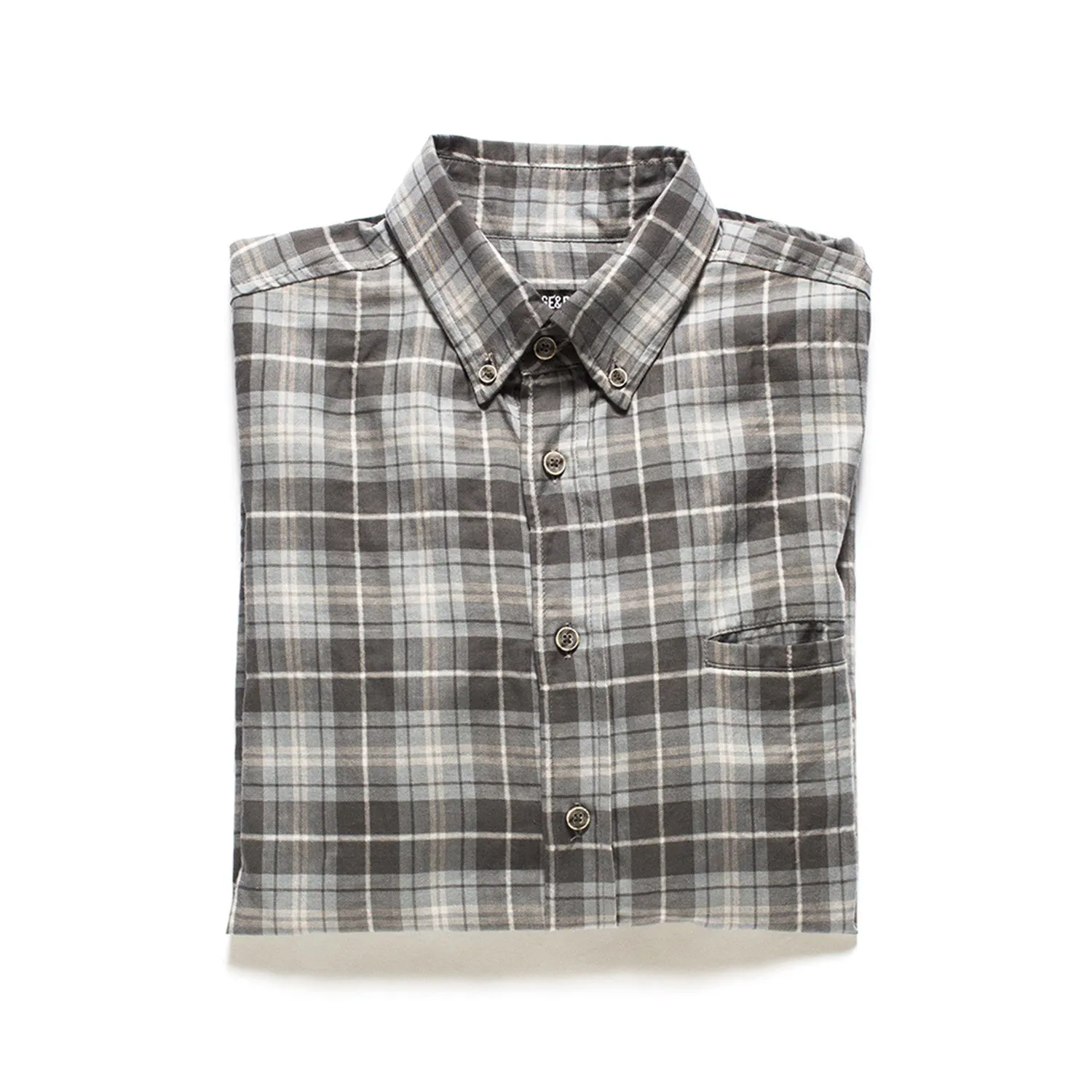 All Year Plaid Button Down - Grey