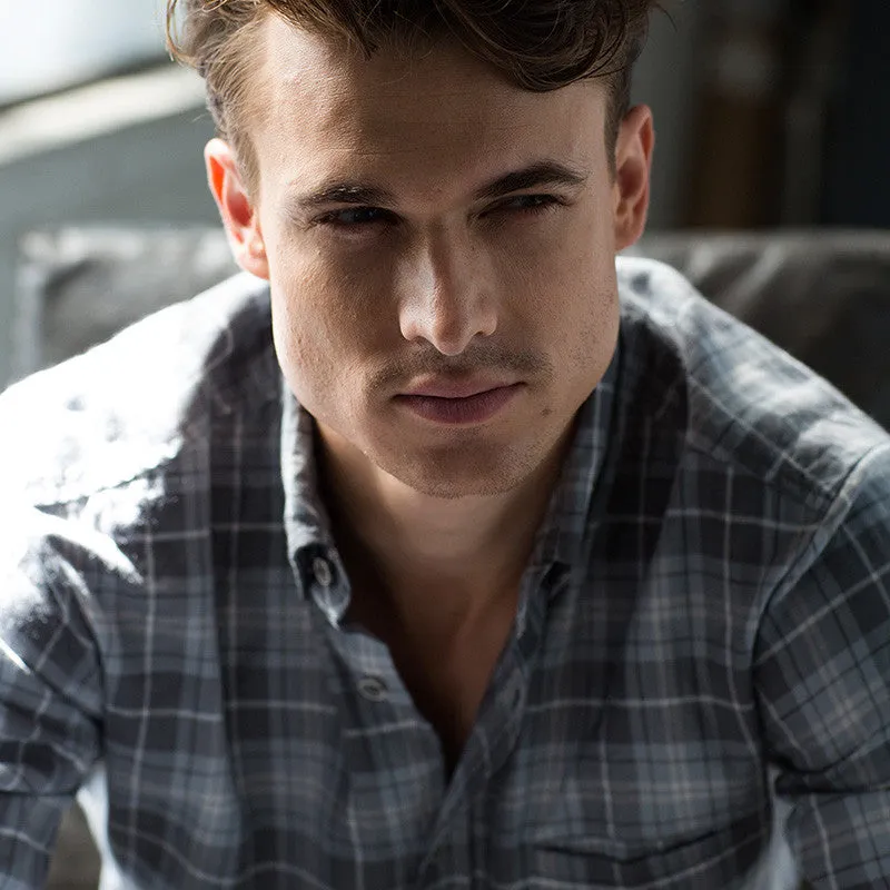 All Year Plaid Button Down - Grey