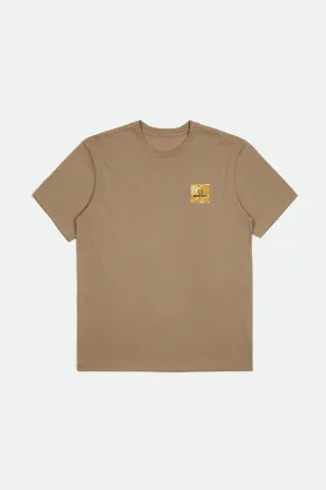 Alpha Block S/S Tailored Tee - Mojave/Bloom