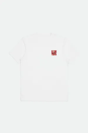 Alpha Block S/S Tailored Tee - White/Bloom