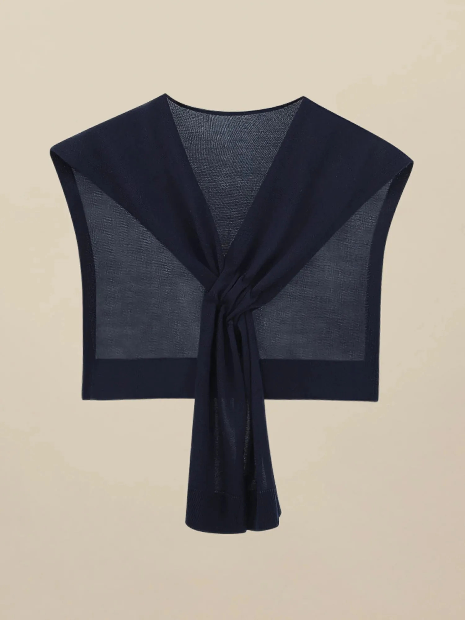 Amoretu Women's 100% Lyocell Knitted Knotted Shawl Wraps Detachable False Collar