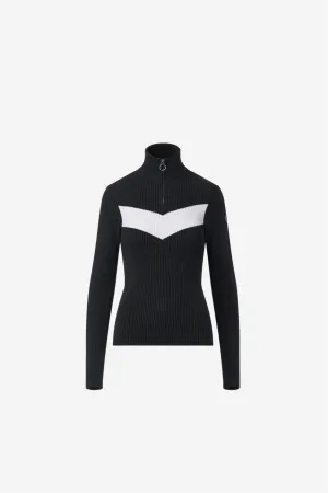 Andromede knit sweater Noir/Neige