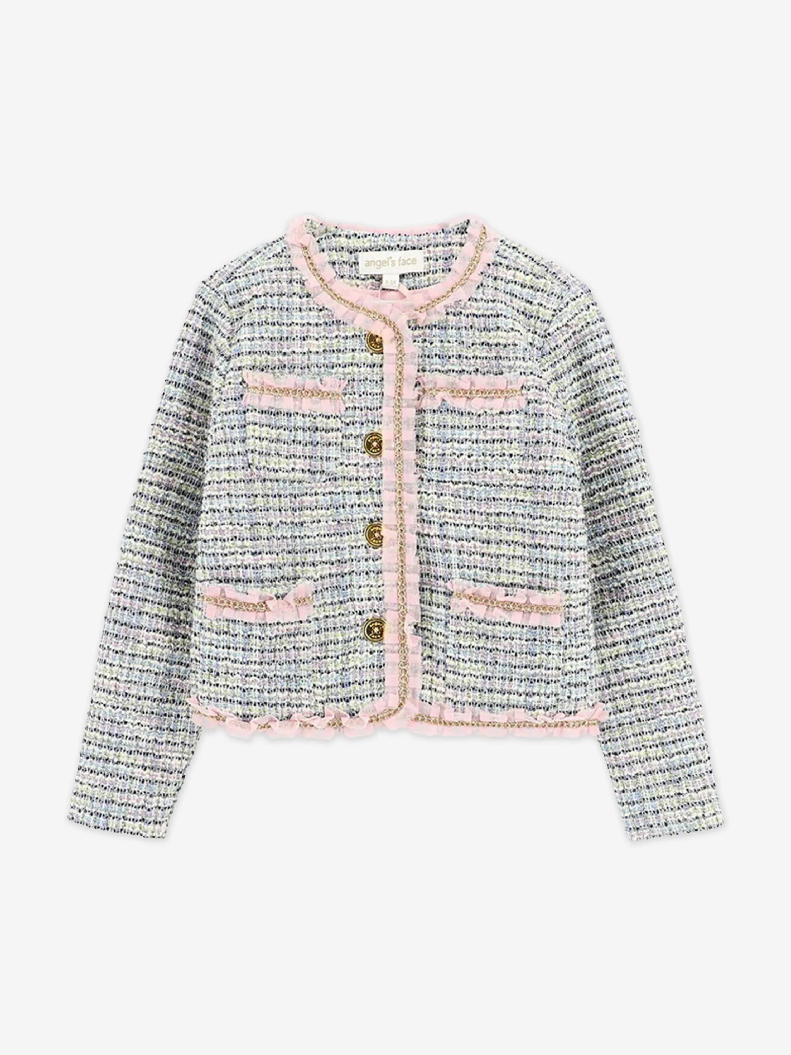 Angels Face Girls Marylou Jacket and Skirt Set in Blue