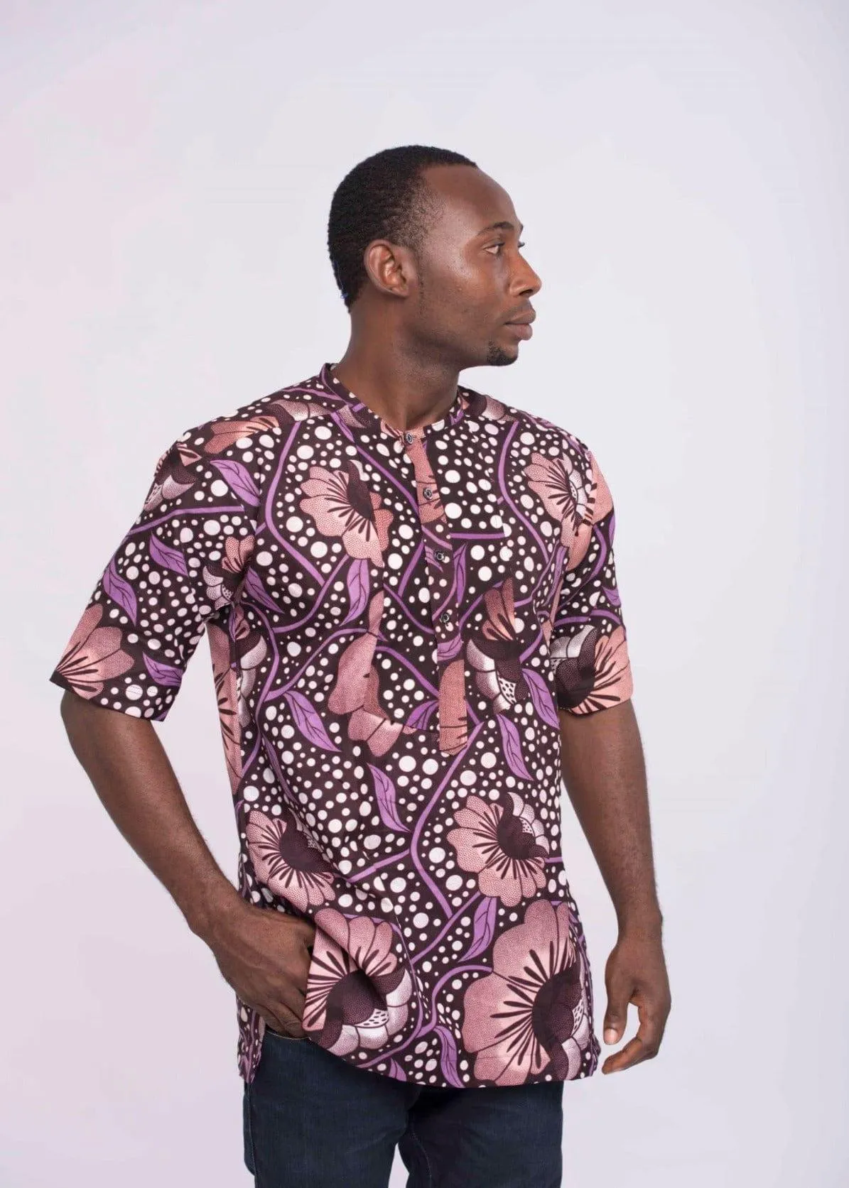 Ankara African Print Men's Tunic