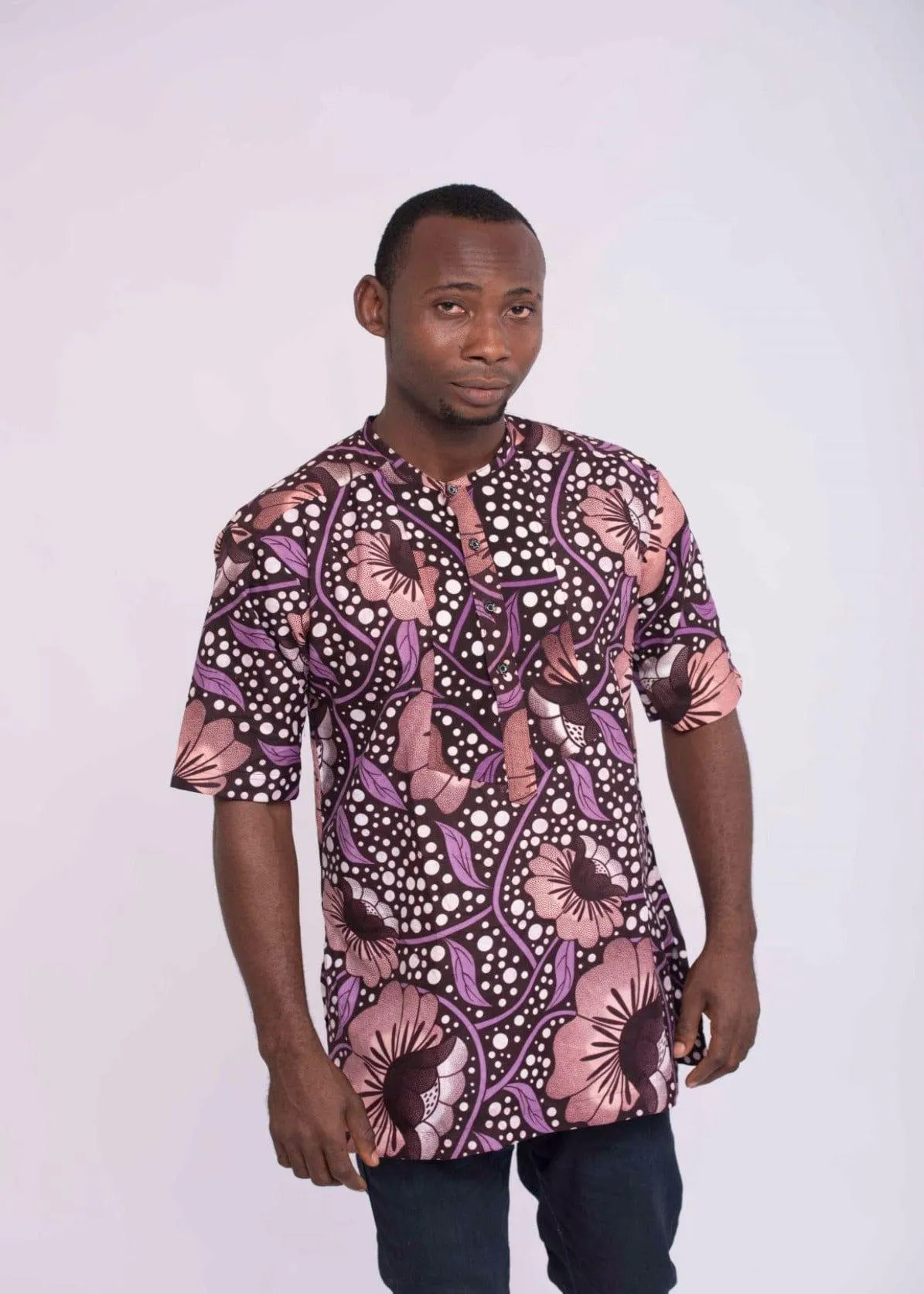 Ankara African Print Men's Tunic