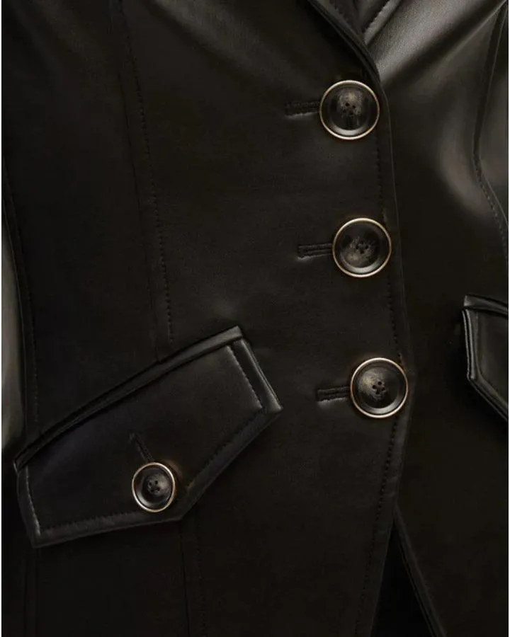 Anoki Vegan Leather Dickey Jacket