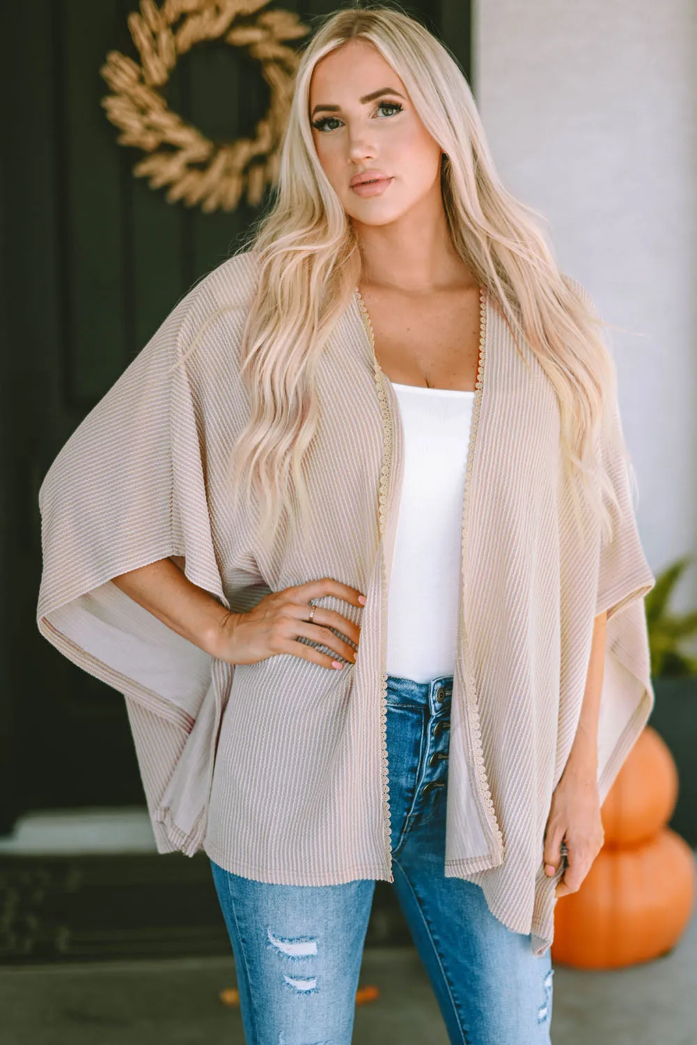 *APP EXCLUSIVE* Open Front Dolman Sleeve Cardigan