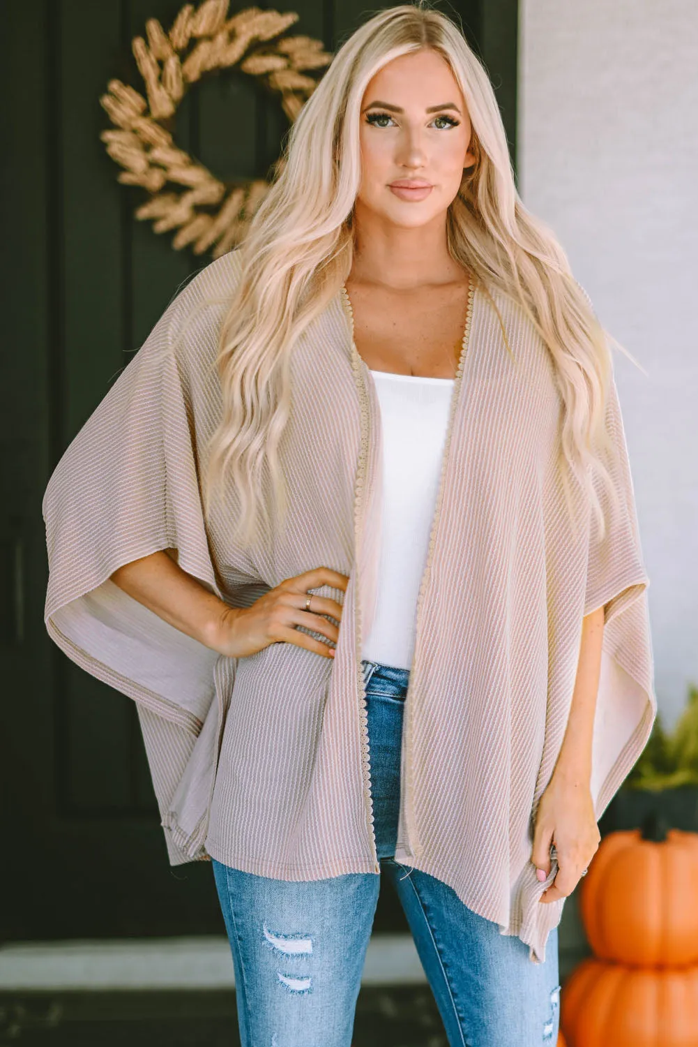 *APP EXCLUSIVE* Open Front Dolman Sleeve Cardigan