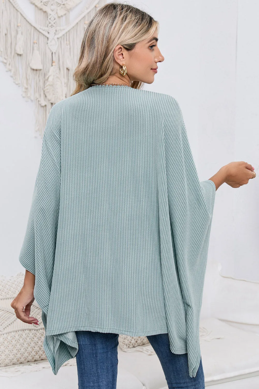*APP EXCLUSIVE* Open Front Dolman Sleeve Cardigan