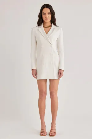 Arden Blazer Dress - Ivory