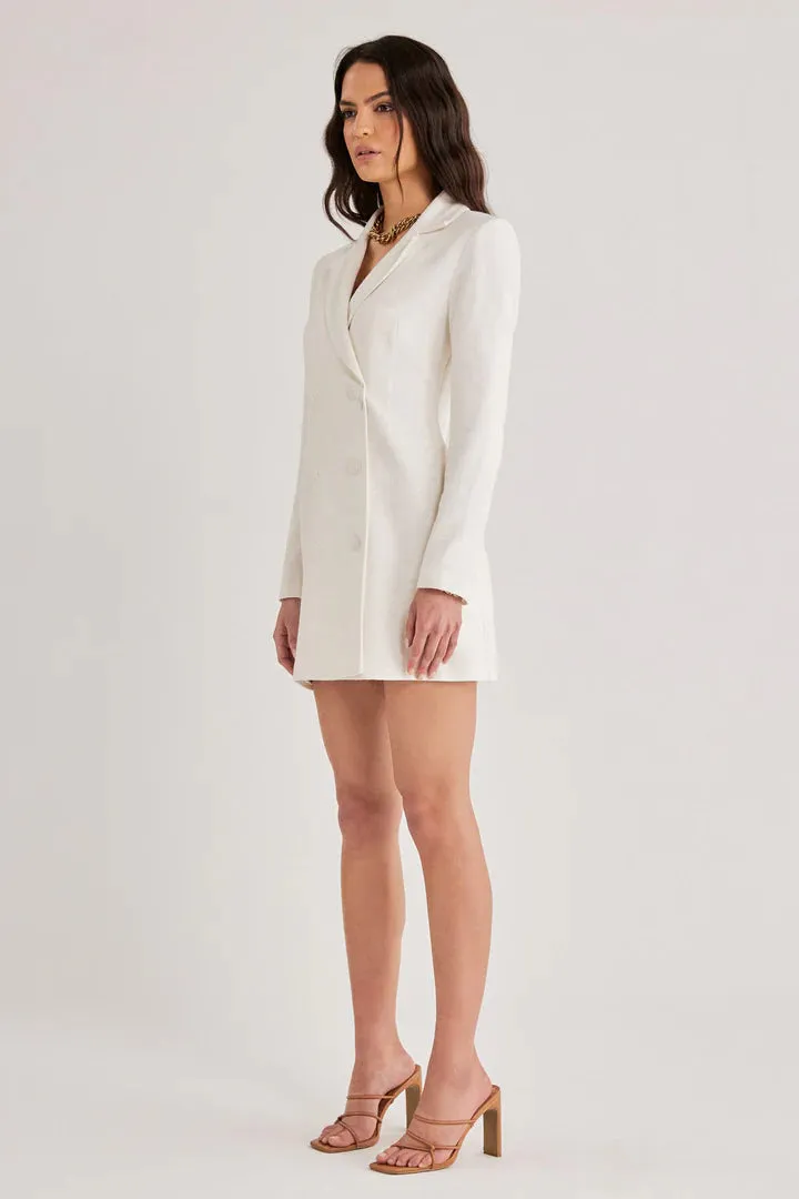 Arden Blazer Dress - Ivory