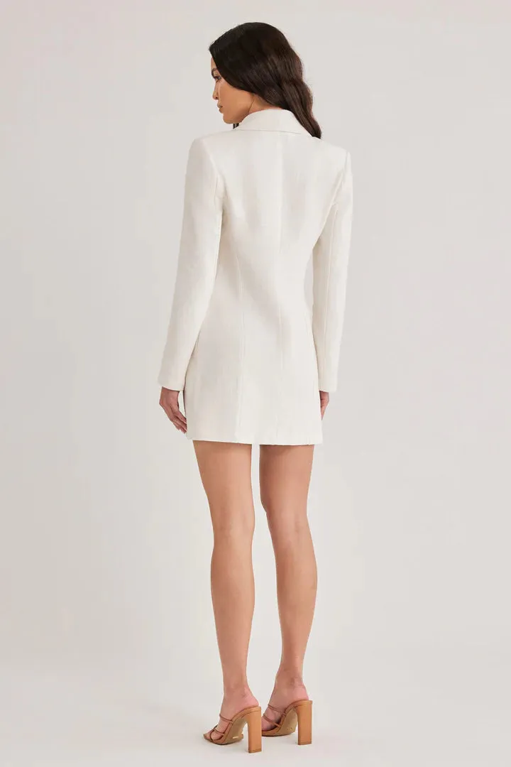 Arden Blazer Dress - Ivory