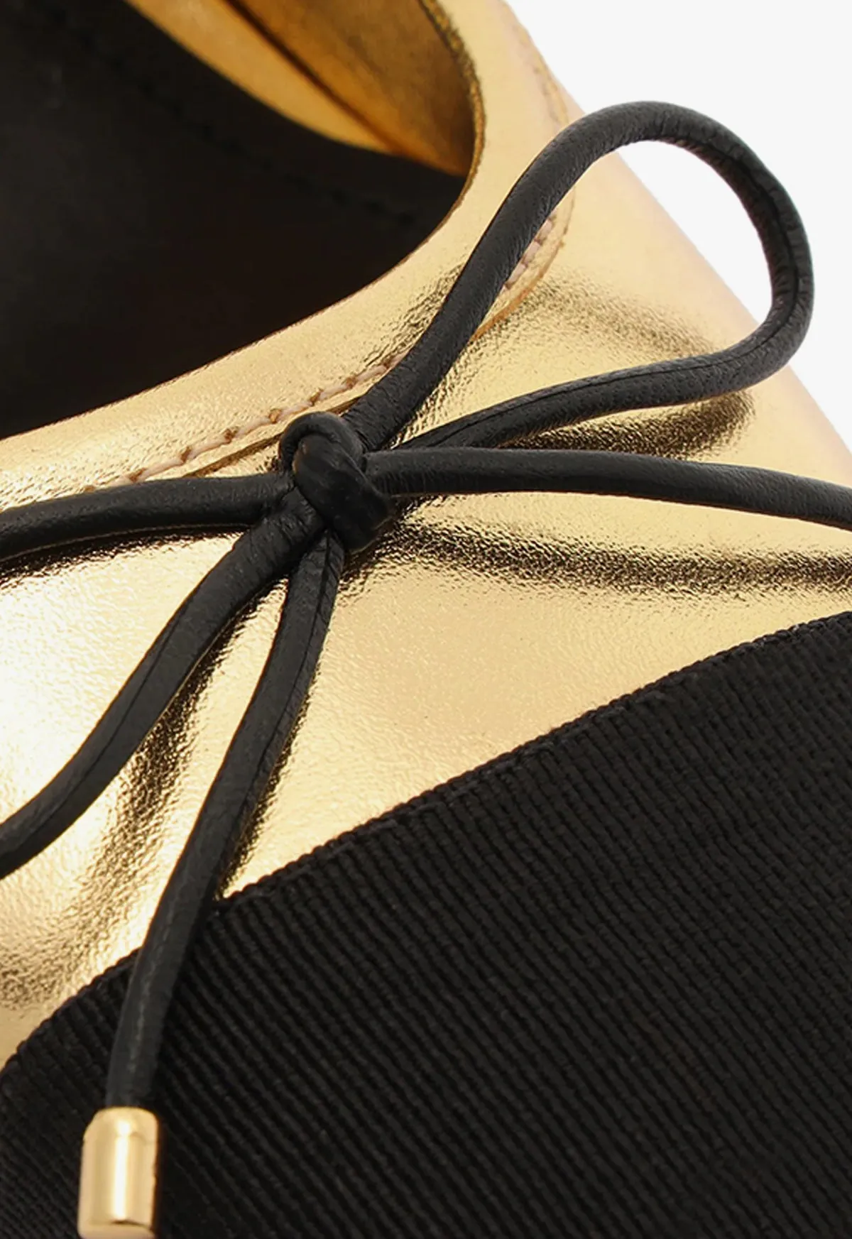 Arissa Block Metallic Leather Pump