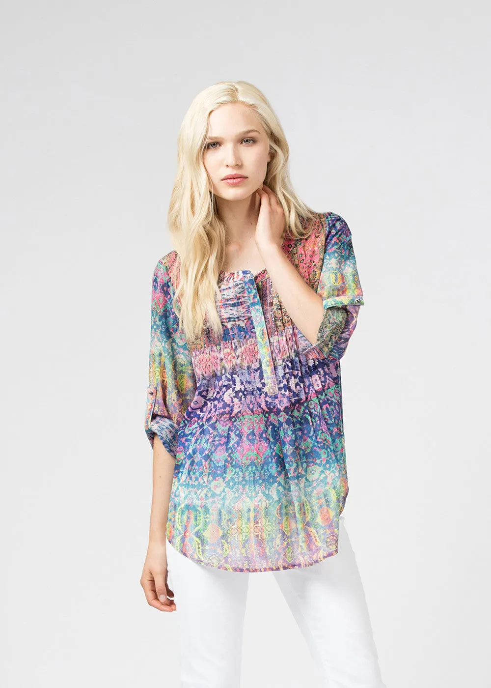 Artistry Pleated Henley