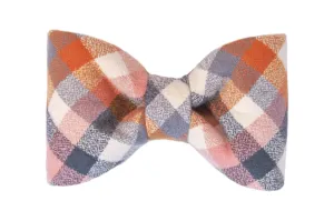 Aspen Flannel Dog Bow Tie