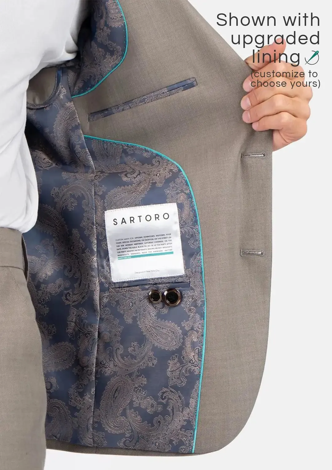 Astor Dorian Grey Sharkskin Suit