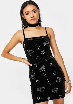 Astro Glitter Selah Velvet Dress