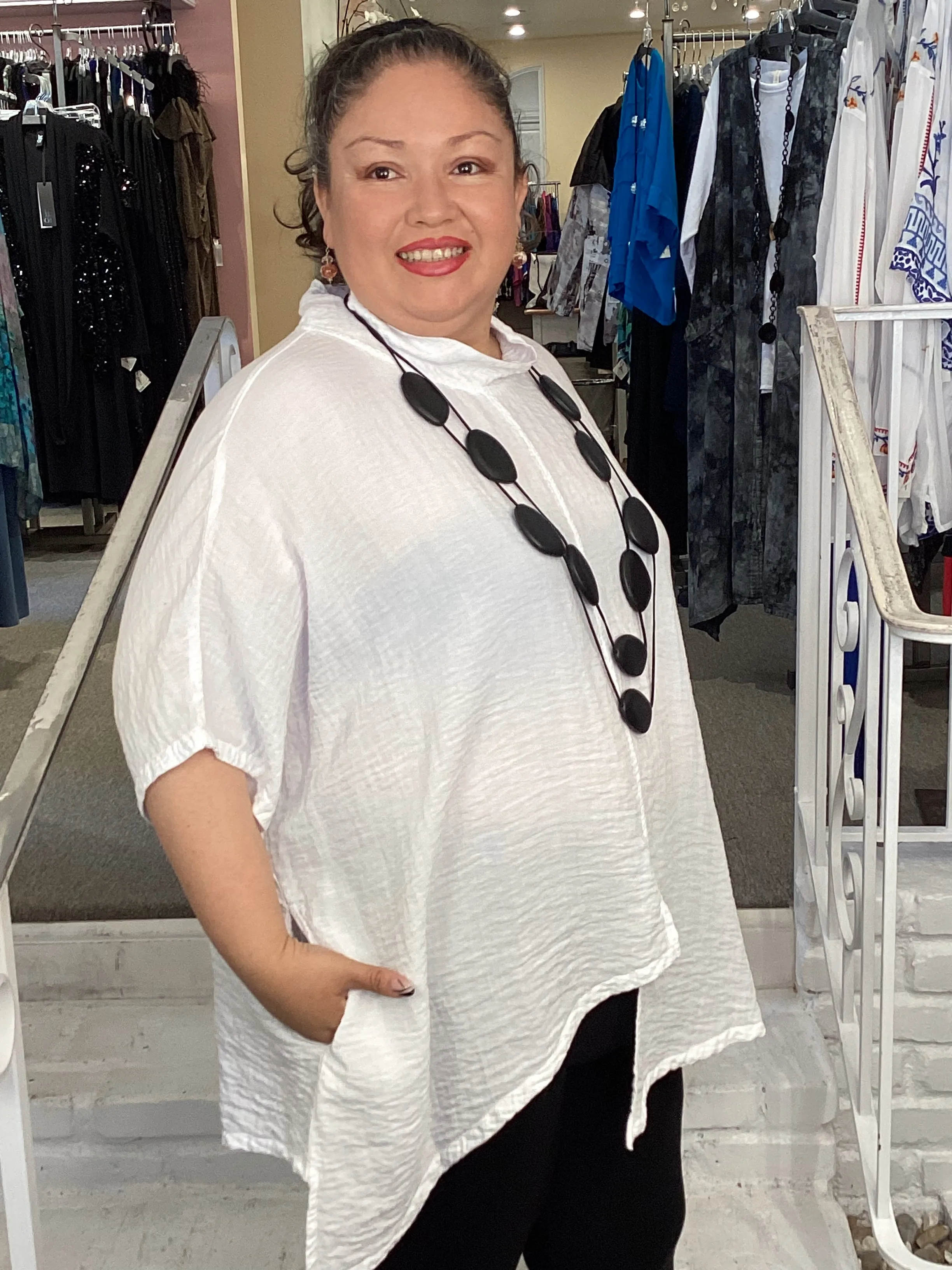 ASYM TUNIC - CHALK