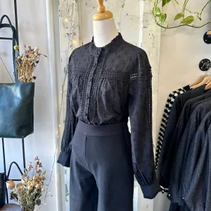 Atelier Reve // Flora Blouse Black