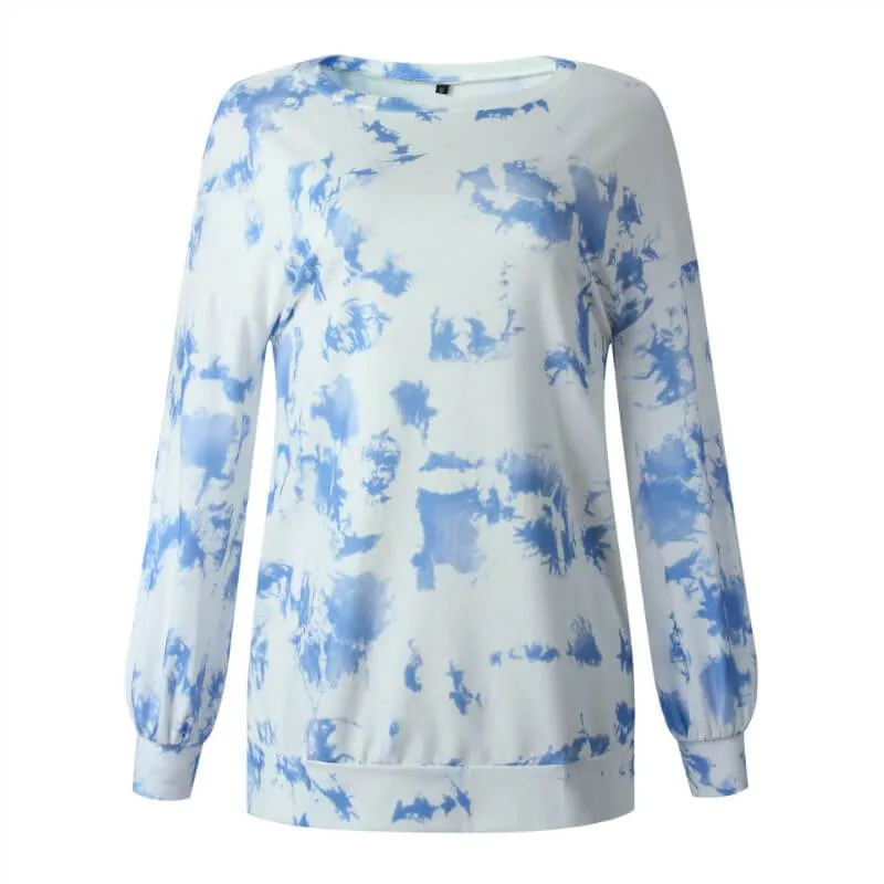 Autumn Printed Slits Top