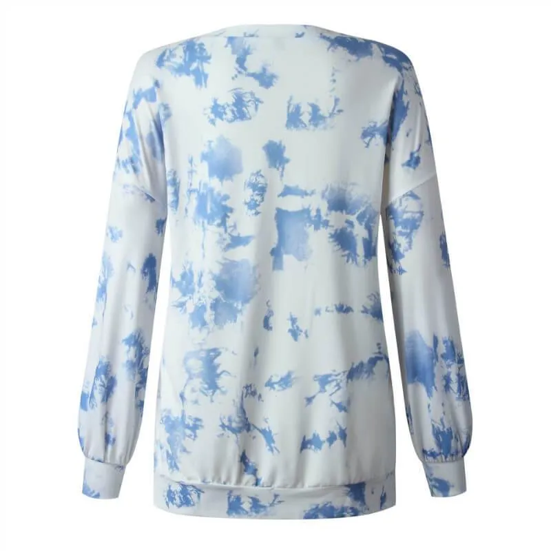 Autumn Printed Slits Top