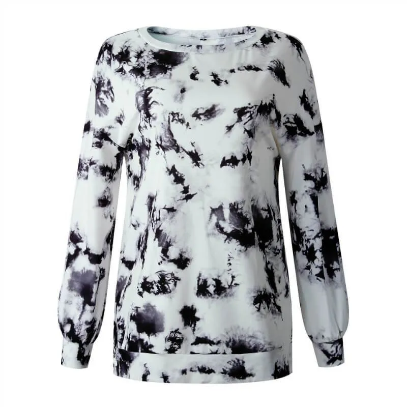 Autumn Printed Slits Top