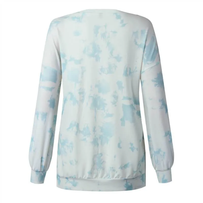 Autumn Printed Slits Top
