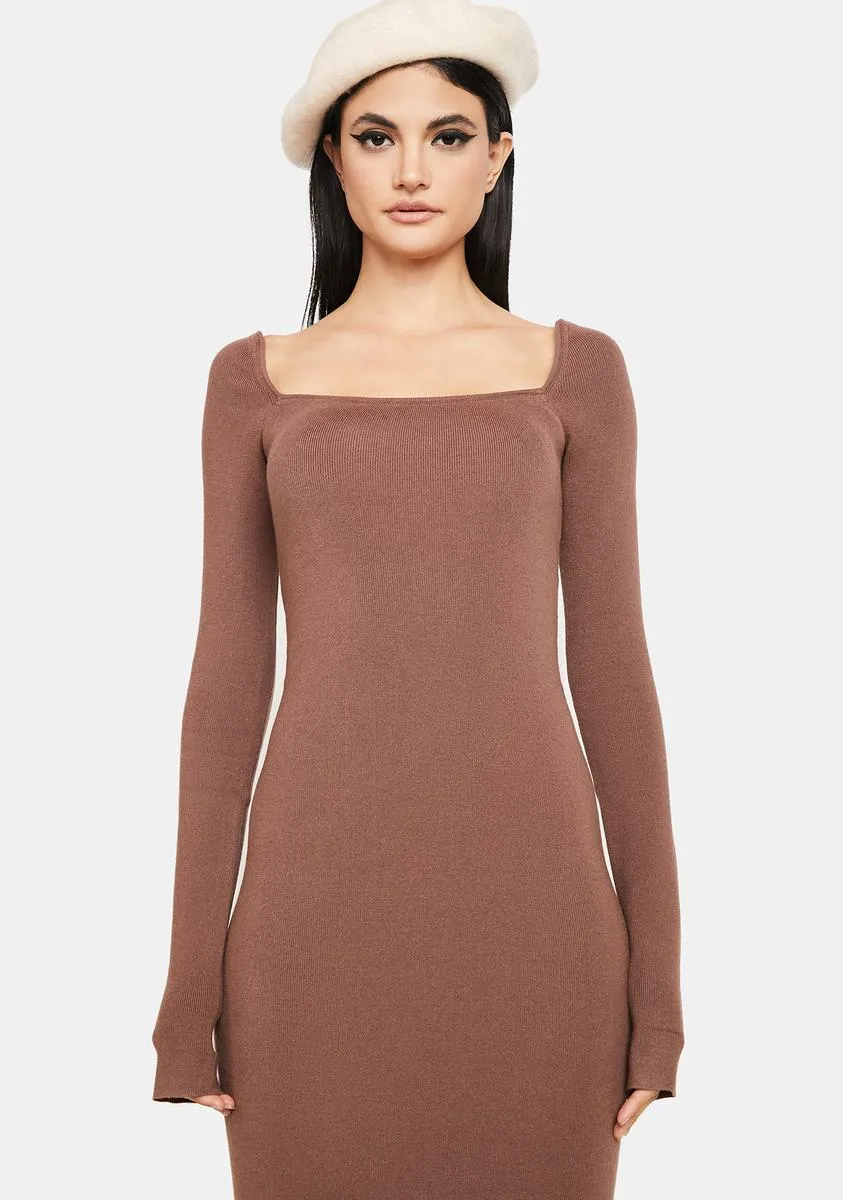 Ayden Square Neck Midi Dress