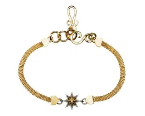 Baby Burst Necklace In Gold and Charcoal