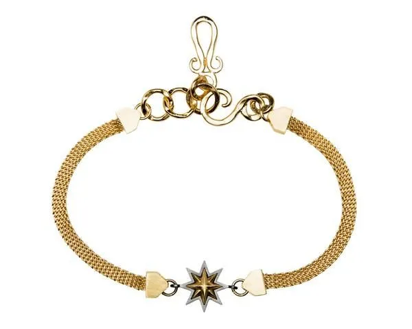 Baby Burst Necklace In Gold and Charcoal