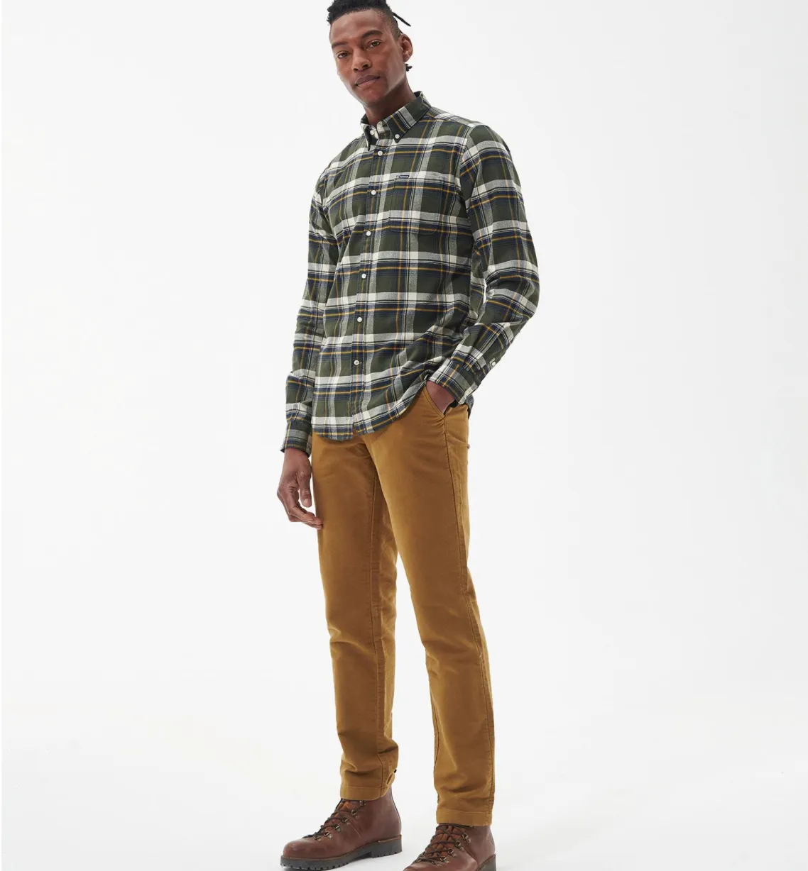 Barbour Shieldton Tailored Shirt Olive