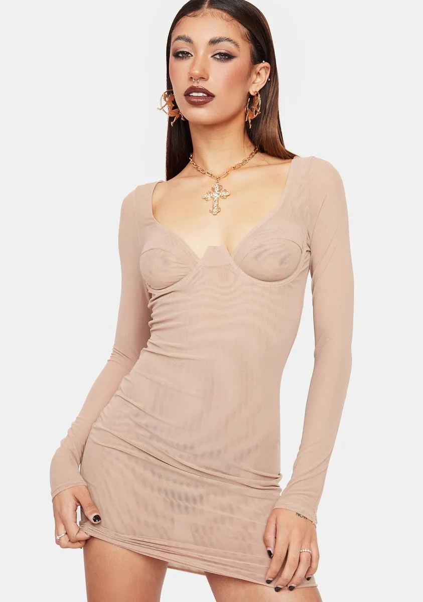 Bare Not Fade Away Bodycon Dress