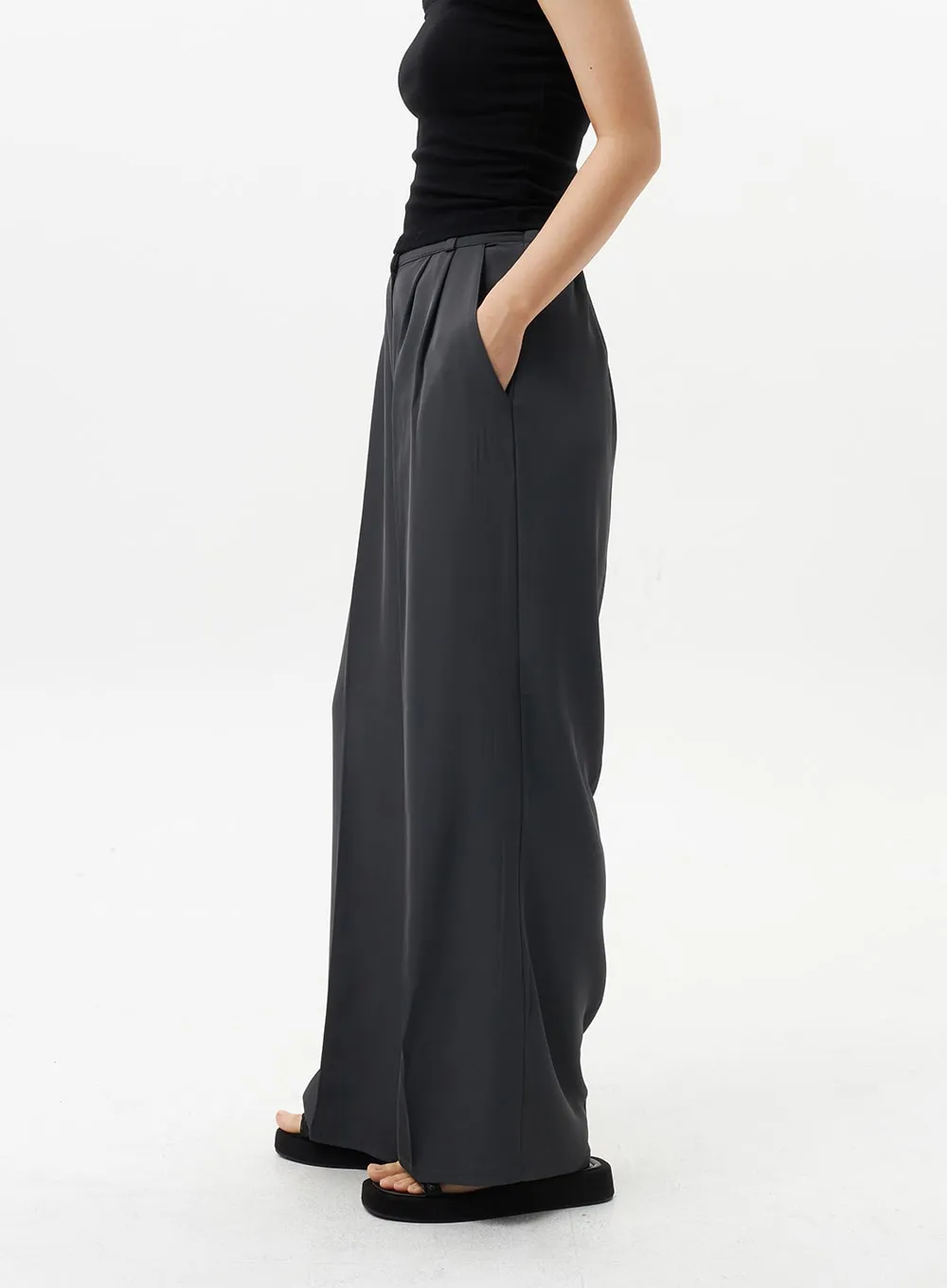 Basic Wide Tailored Pants OL313
