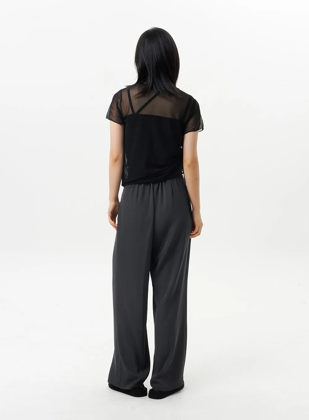 Basic Wide Tailored Pants OL313