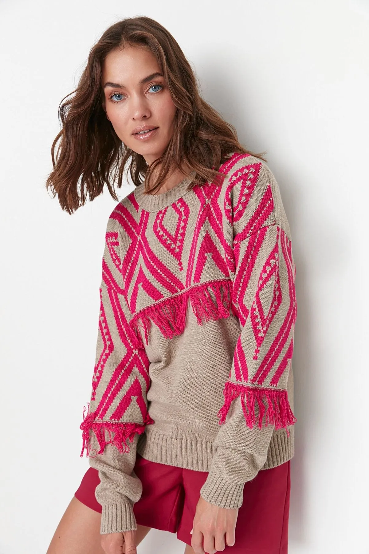 beige sweater top