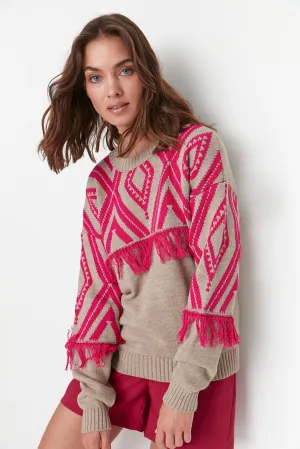 beige sweater top