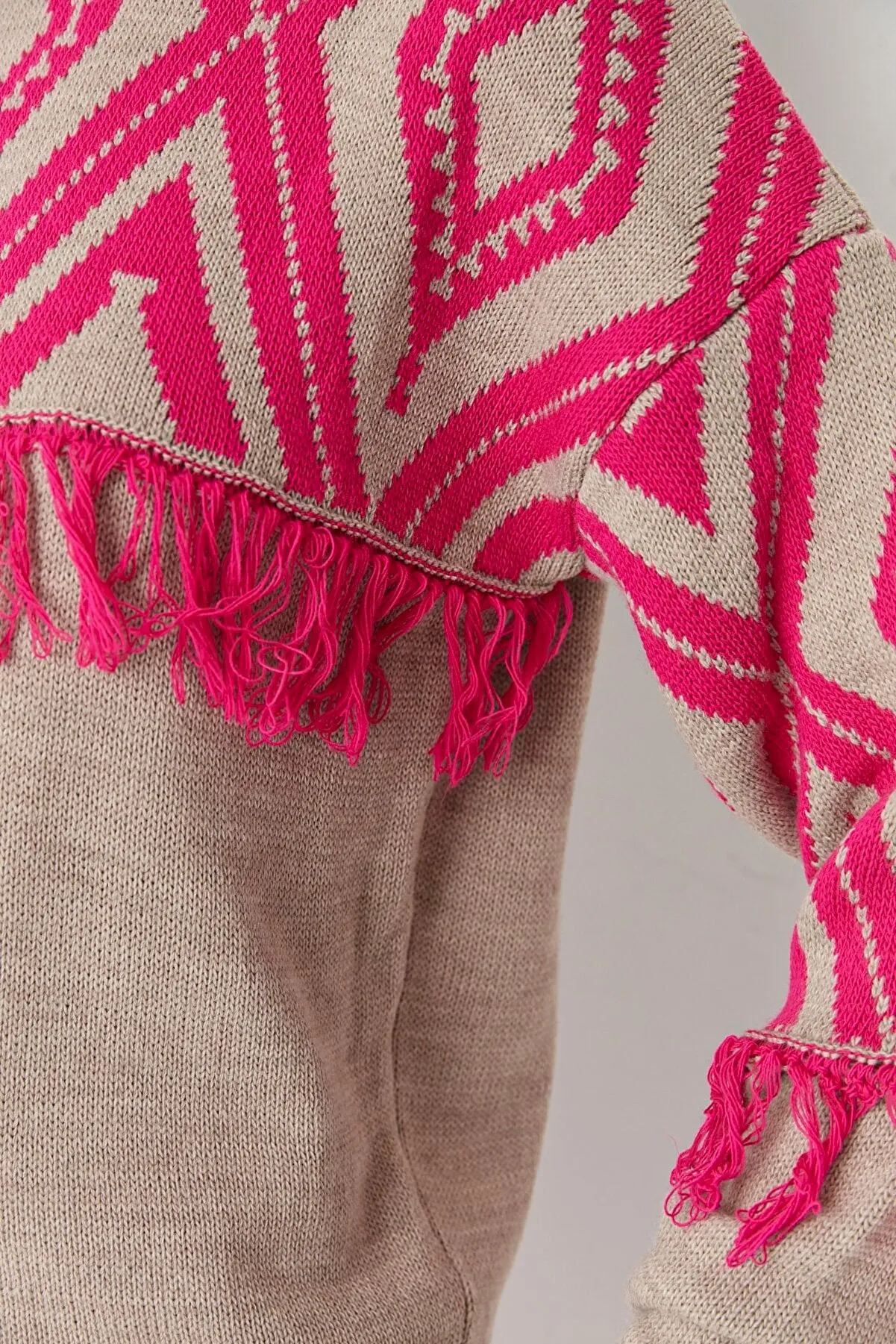 beige sweater top