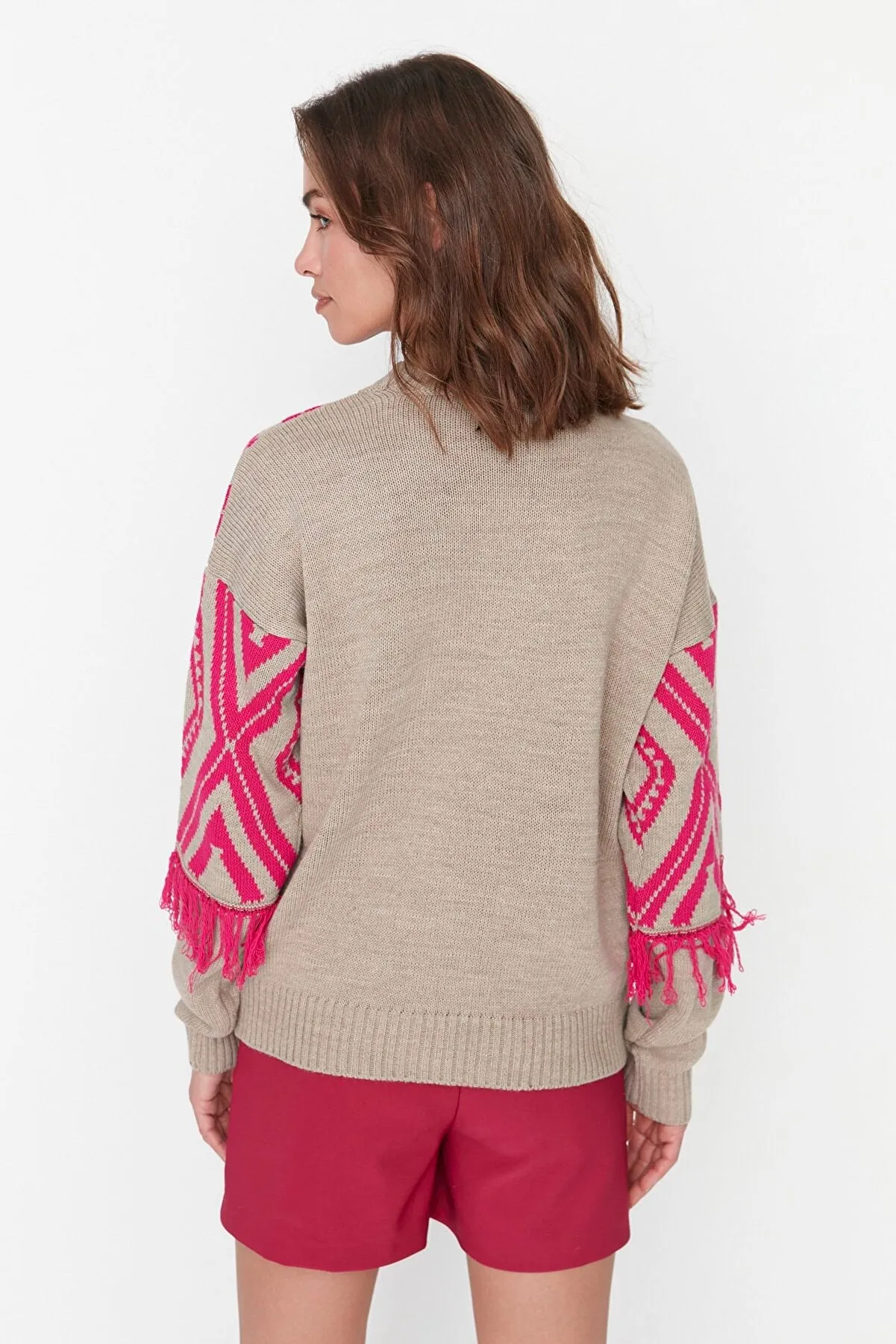 beige sweater top
