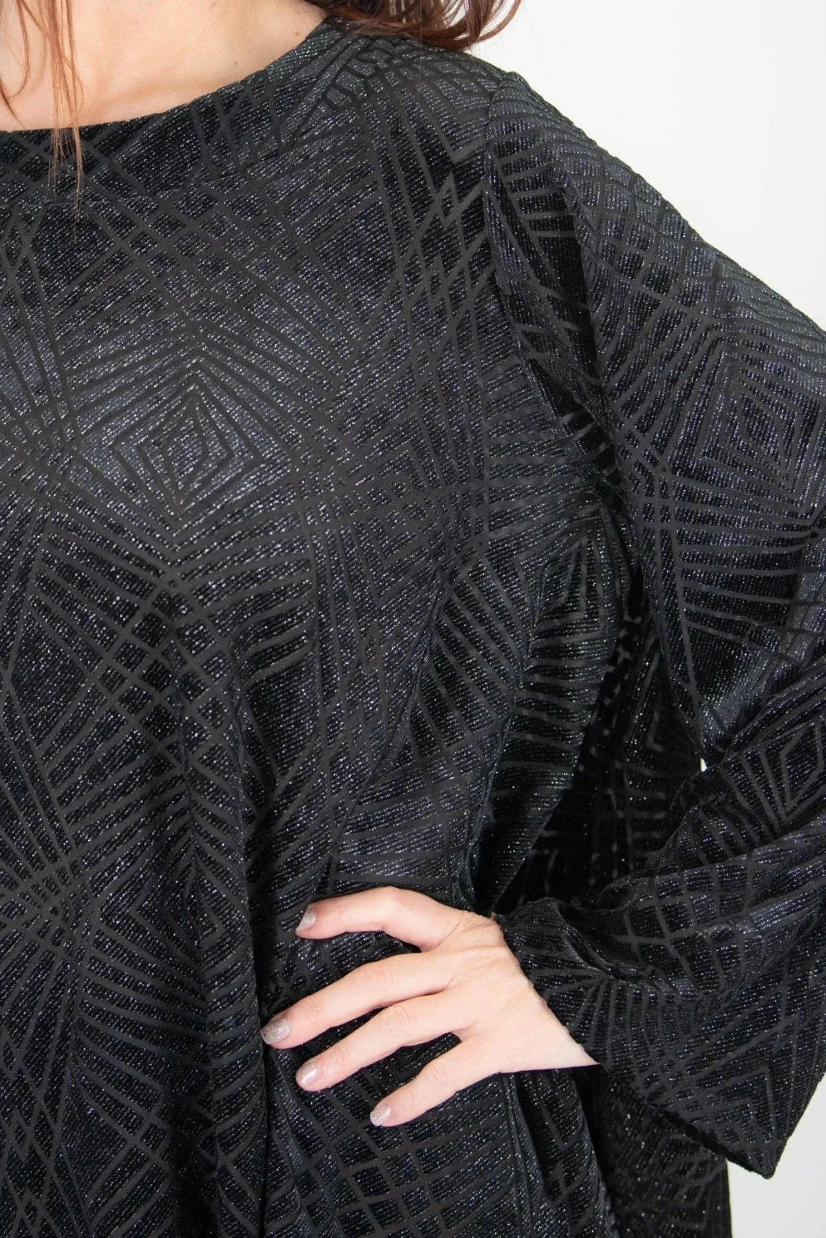 BELINDA Black Velvet Tunic ON SALE